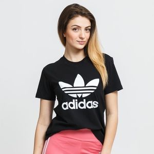 Adidas originals Trefoil black t shirt
